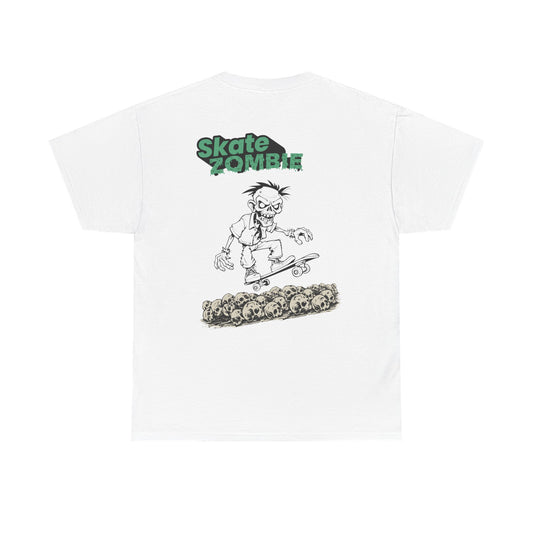 Skate Skulls - Unisex Tee - Skate Zombie Back Design T-Shirt
