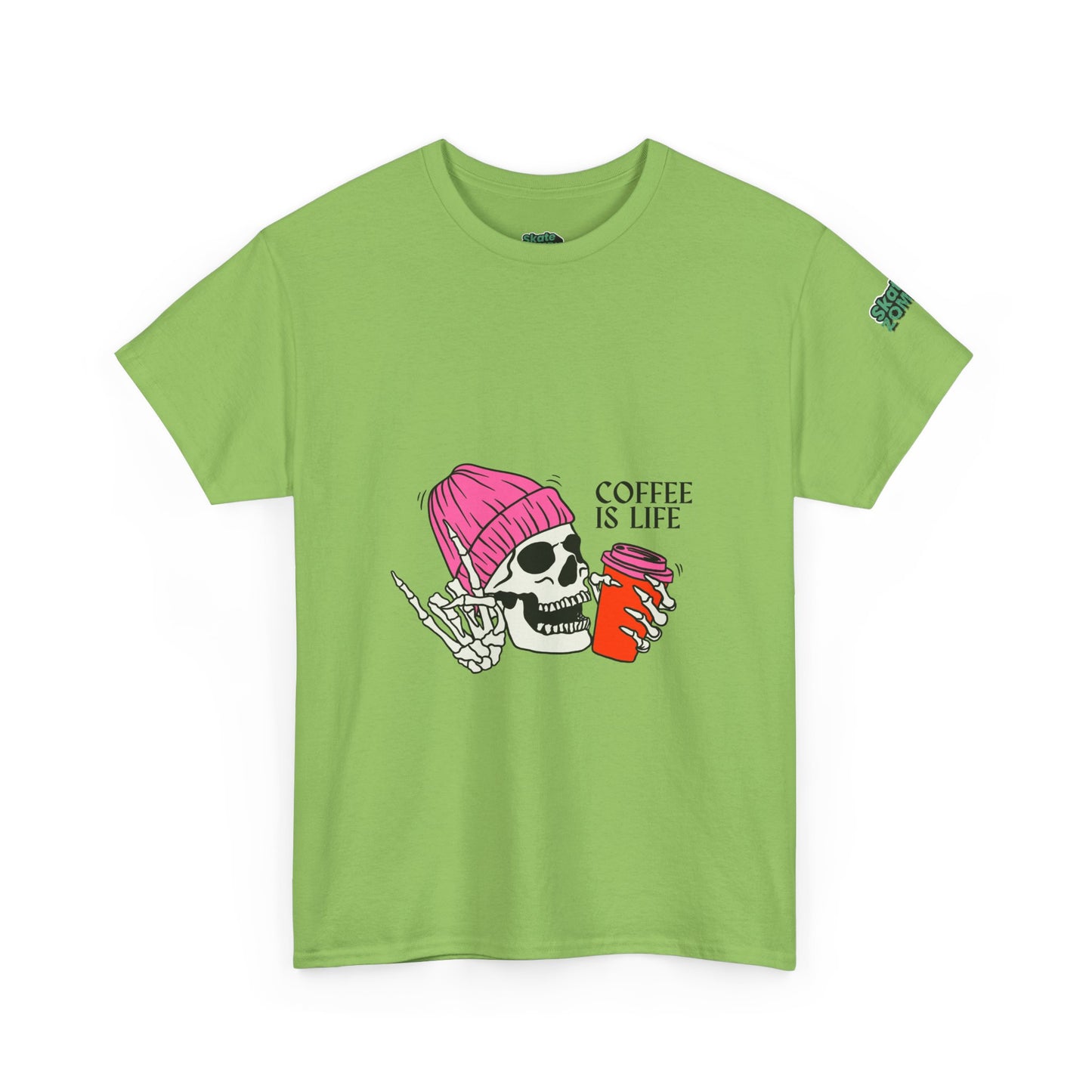 Coffee Is Life - Unisex Tee - Skate Zombie Front Design T-Shirt
