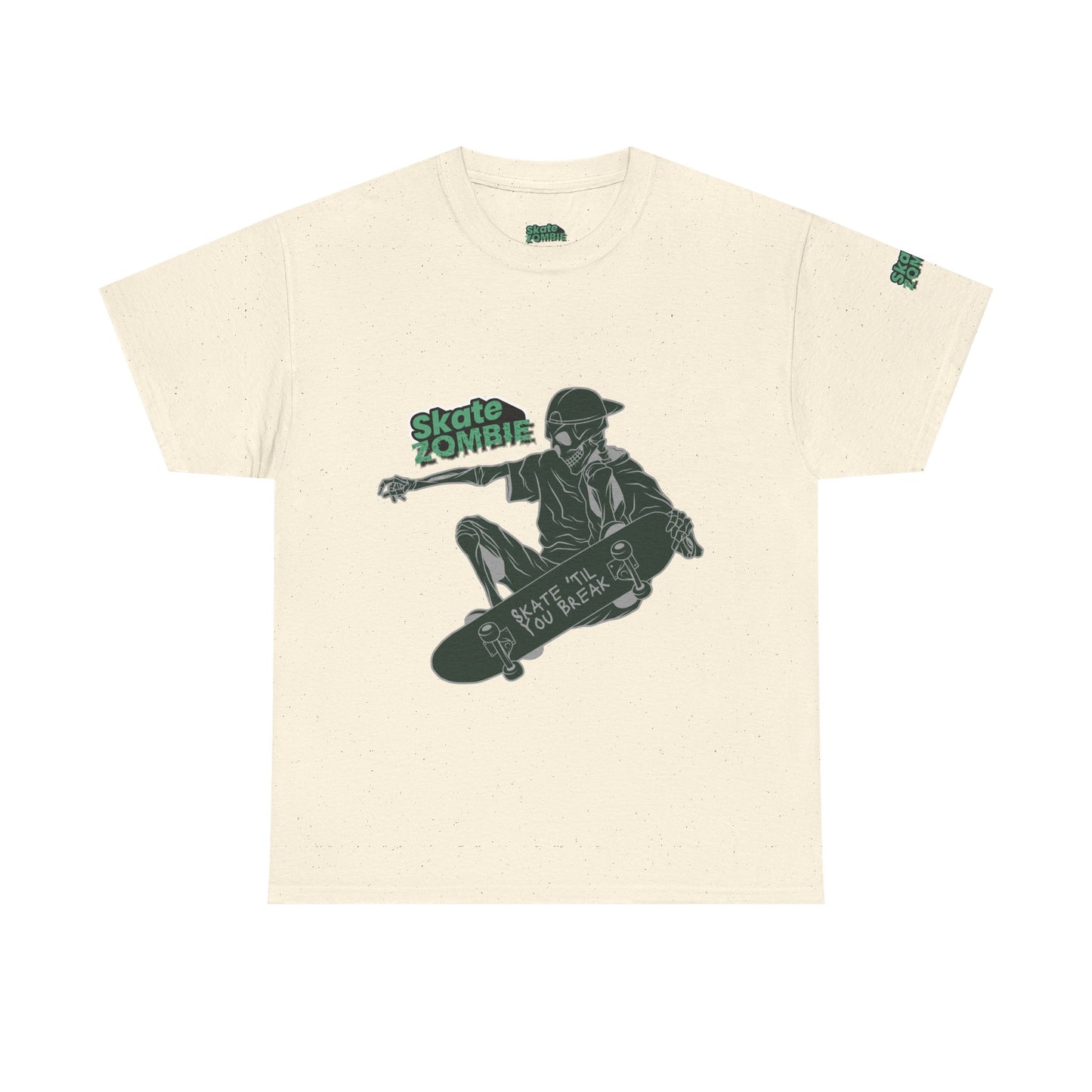 Skate Till You Break - Unisex Tee - Skate Zombie Front Design T-Shirt