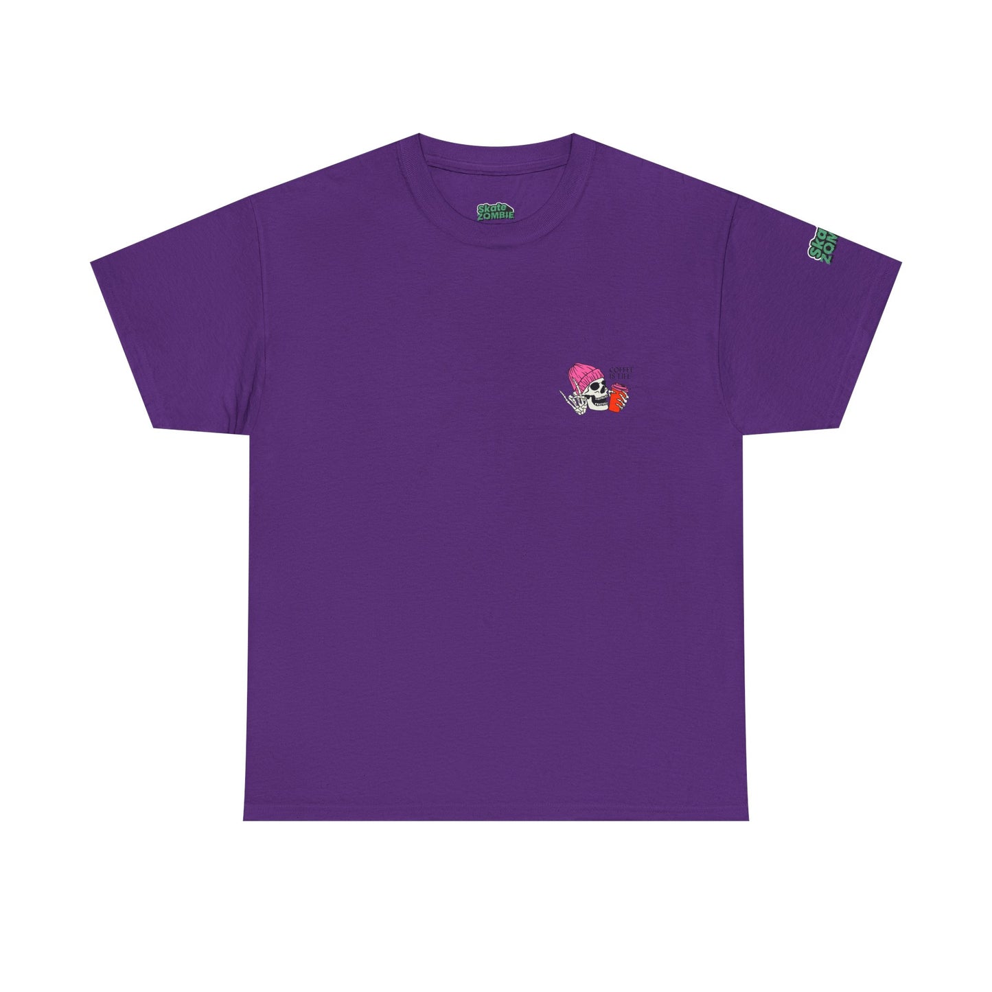 Coffee Is Life - Unisex Tee - Skate Zombie Small Logo T-Shirt