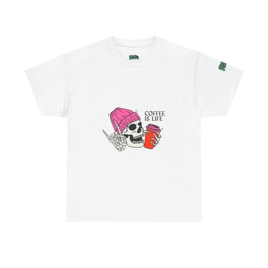 Coffee Is Life - Unisex Tee - Skate Zombie Front Design T-Shirt