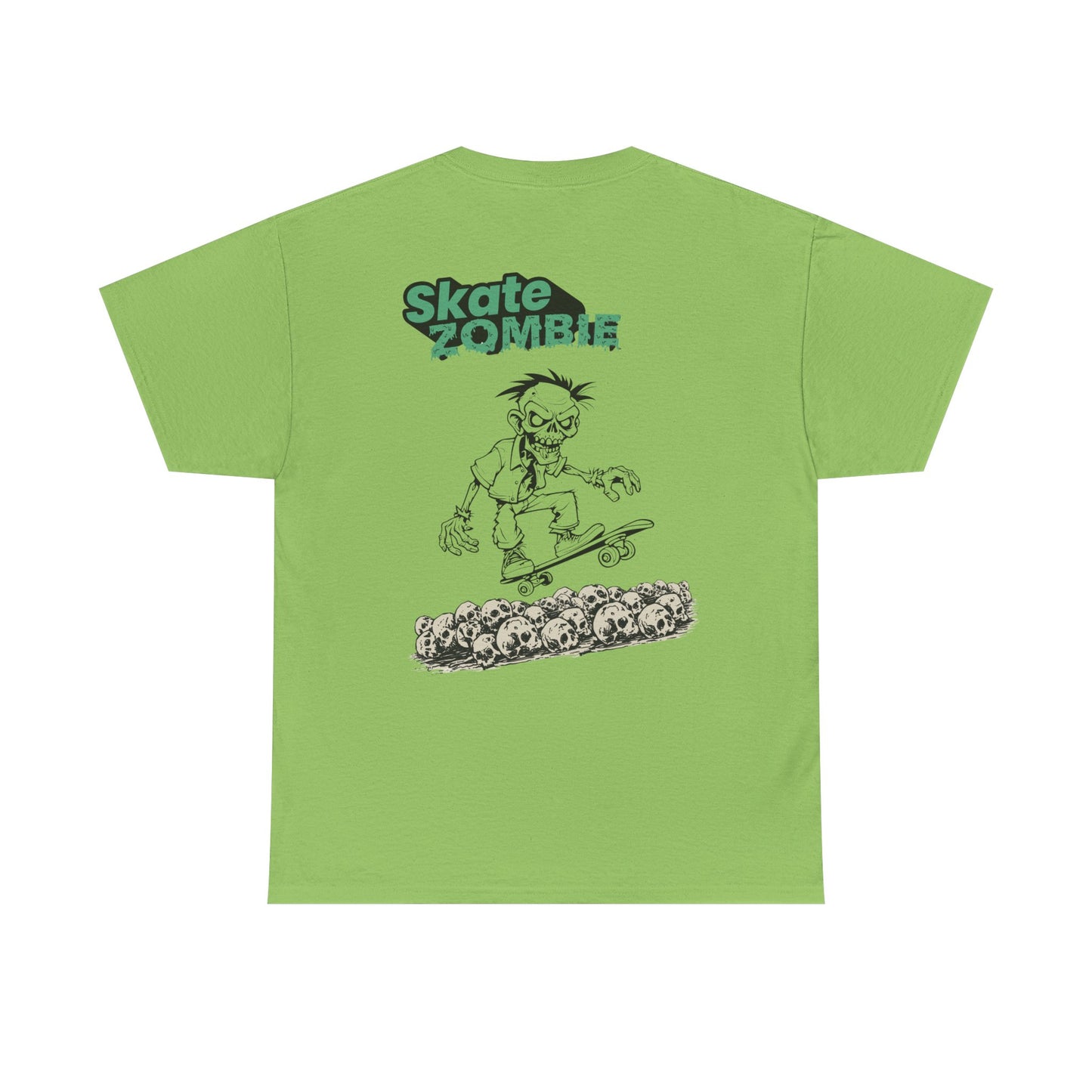 Skate Skulls - Unisex Tee - Skate Zombie Back Design T-Shirt