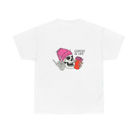 Coffee Is Life - Unisex Tee - Skate Zombie Back Design T-Shirt