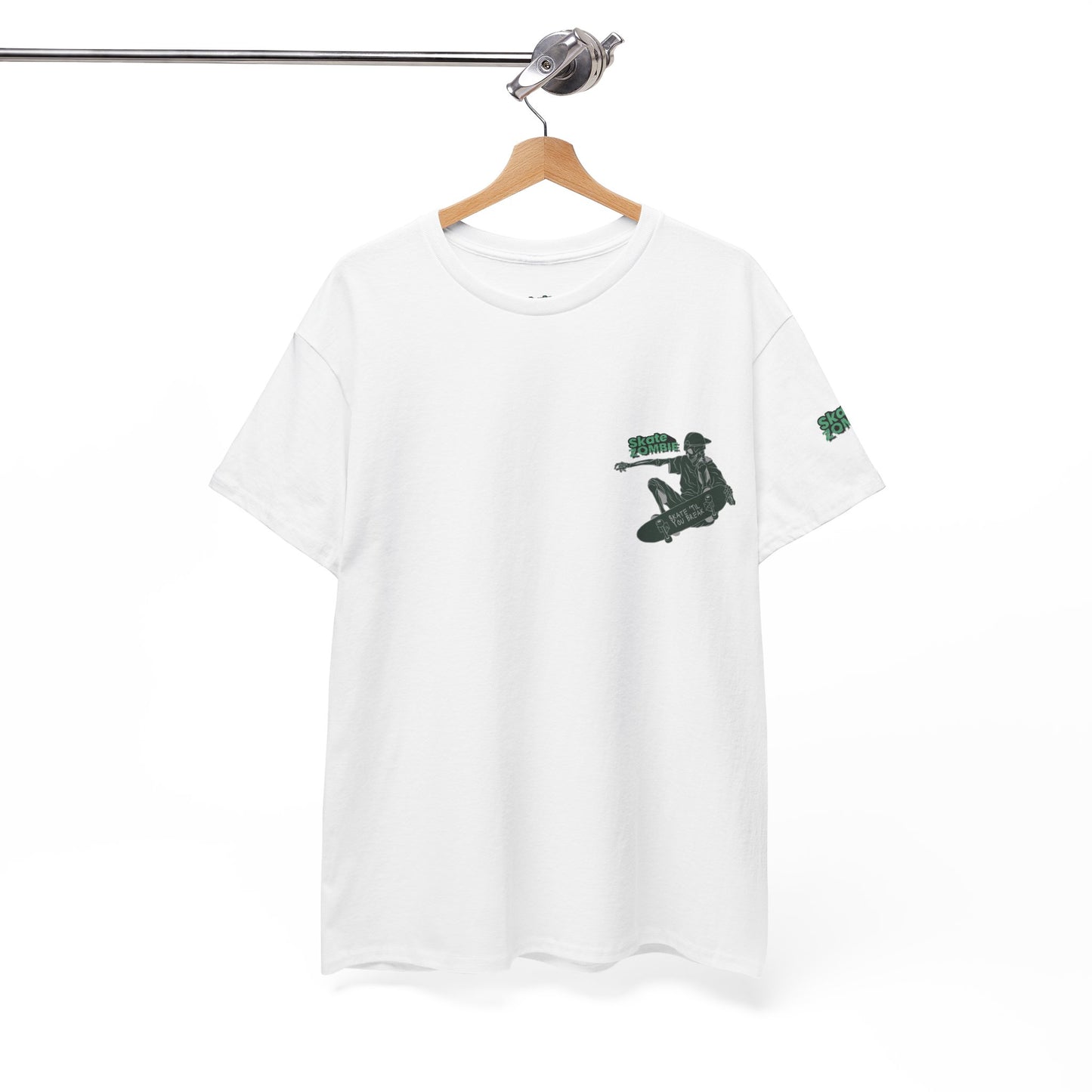 Skate Till You Break - Unisex Tee - Skate Zombie Small Logo T-Shirt