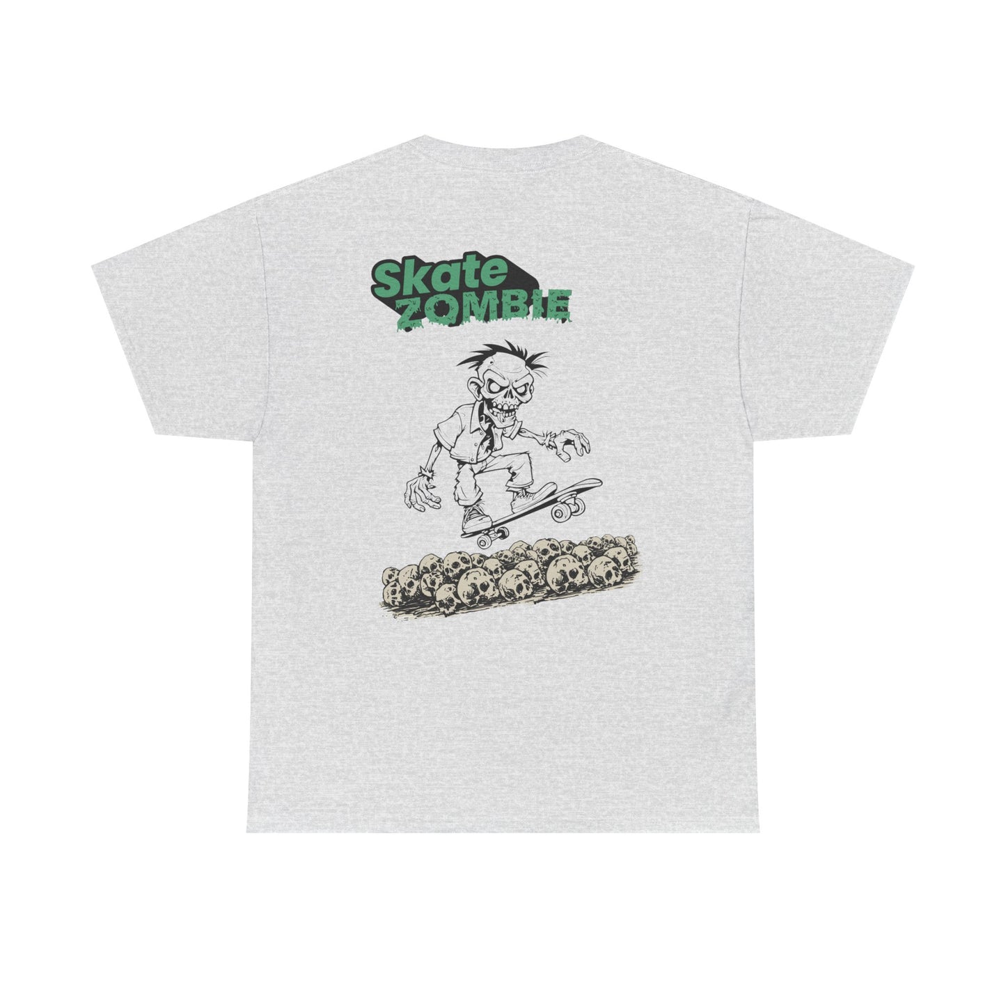 Skate Skulls - Unisex Tee - Skate Zombie Back Design T-Shirt