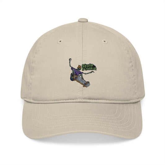 Skate Skeleton - Skate Zombie Original - Embroidered Organic Baseball Cap