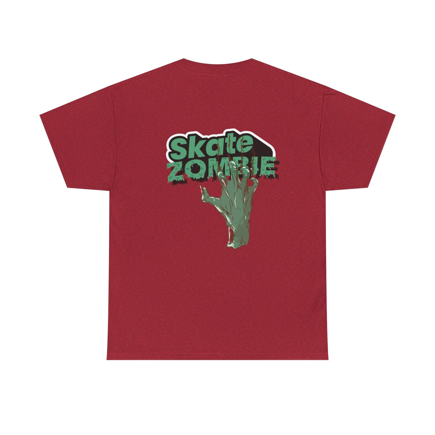 Skate Hand - Unisex Tee - Skate Zombie Back Design T-Shirt